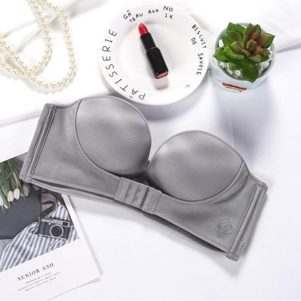 Magic Bra - gray strapless bra - size 40D
